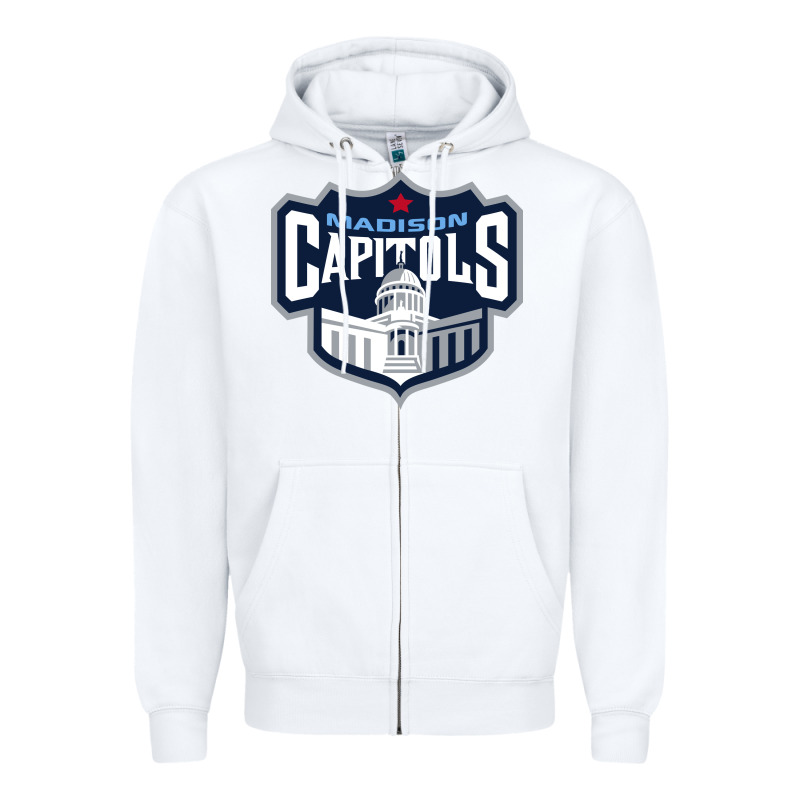 Madison Capitols Zipper Hoodie by linhVisuals | Teevron