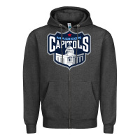 Charcoal Heather madison capitols Zipper Hoodie - linhVisuals