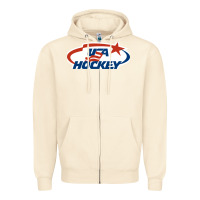 Sandshell usa hockey Zipper Hoodie - linhVisuals