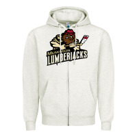Oatmeal Heather muskegon lumberjacks dc143c Zipper Hoodie - linhVisuals