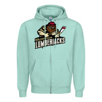 Seafoam muskegon lumberjacks dc143c Zipper Hoodie - linhVisuals