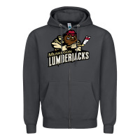 Smoke muskegon lumberjacks dc143c Zipper Hoodie - linhVisuals