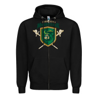 Black sioux city musketeers Zipper Hoodie - linhVisuals