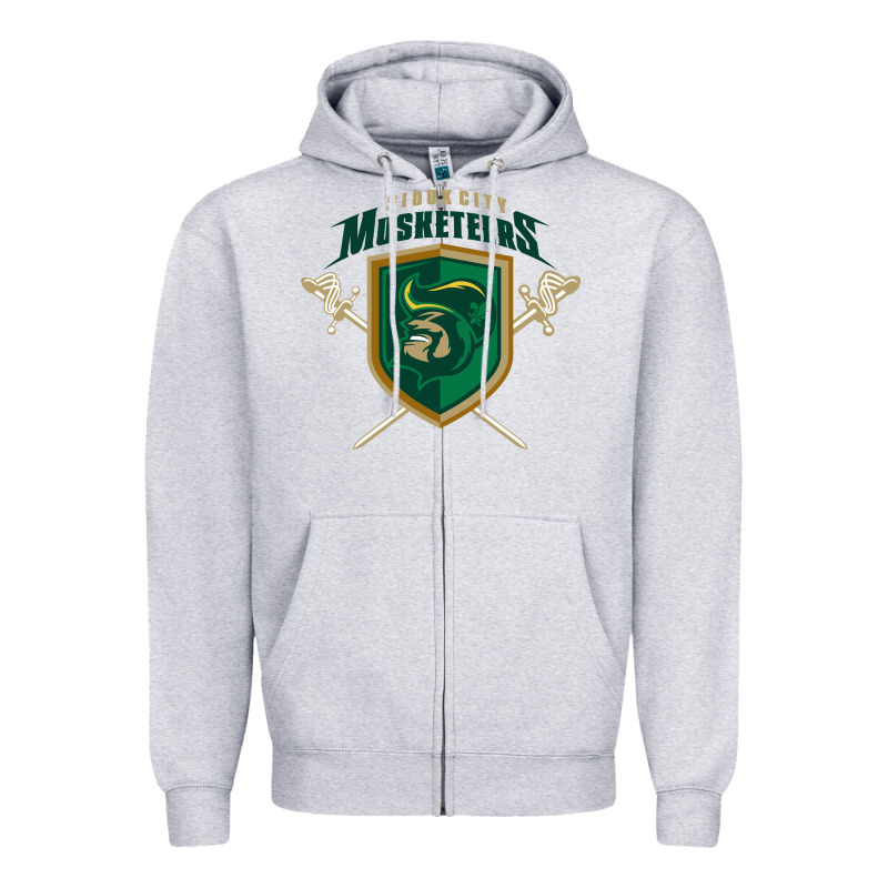Sioux City Musketeers Zipper Hoodie by linhVisuals | Teevron