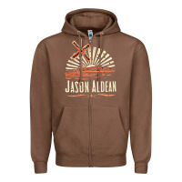 Chestnut Jason Aldean Zipper Hoodie - linhVisuals
