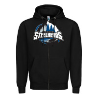 Black idaho steelheads mountain Zipper Hoodie - linhVisuals