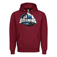 Burgundy idaho steelheads mountain Zipper Hoodie - linhVisuals