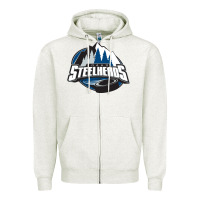 Oatmeal Heather idaho steelheads mountain Zipper Hoodie - linhVisuals