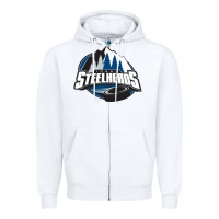 White idaho steelheads mountain Zipper Hoodie - linhVisuals
