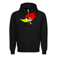 Black woody woodpecker tshirt Zipper Hoodie - linhVisuals