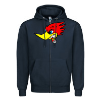 Navy woody woodpecker tshirt Zipper Hoodie - linhVisuals