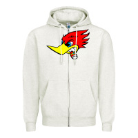 Oatmeal Heather woody woodpecker tshirt Zipper Hoodie - linhVisuals