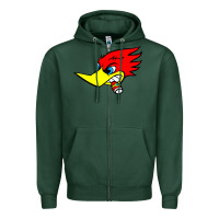 Sports Green woody woodpecker tshirt Zipper Hoodie - linhVisuals