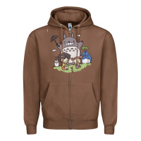 Chestnut totorooo tshirt Zipper Hoodie - linhVisuals