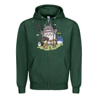 Sports Green totorooo tshirt Zipper Hoodie - linhVisuals