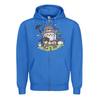 True Royal totorooo tshirt Zipper Hoodie - linhVisuals