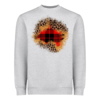 Heather Grey christmas patch Heavyweight Sweatshirt - JahusDesignShop