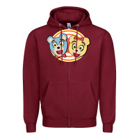Burgundy avenue q bad idea bears Zipper Hoodie - linhVisuals