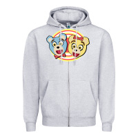 Heather Grey avenue q bad idea bears Zipper Hoodie - linhVisuals