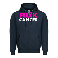 Fck Cancer Zipper Hoodie | Teevron