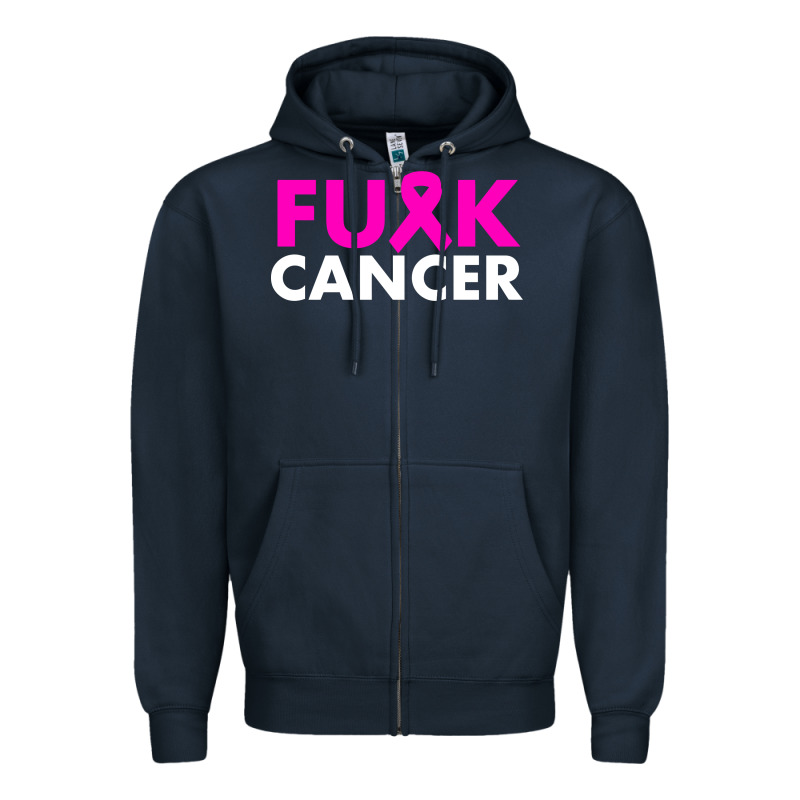Fck Cancer Zipper Hoodie by linhVisuals | Teevron