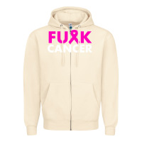 Sandshell fck cancer Zipper Hoodie - linhVisuals