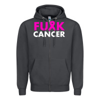Smoke fck cancer Zipper Hoodie - linhVisuals