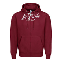 Burgundy inktober t shirt Zipper Hoodie - linhVisuals