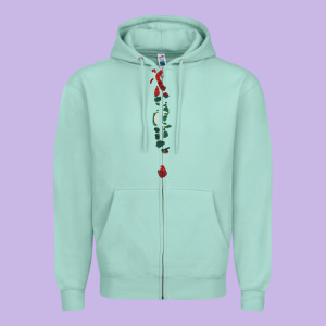 Maldives Map Flag Drawing Line Art Zipper Hoodie Designed By Linhvisuals