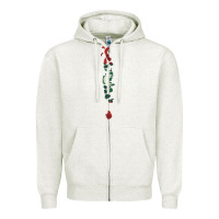 Oatmeal Heather Maldives Map Flag Drawing Line Art Zipper Hoodie - linhVisuals