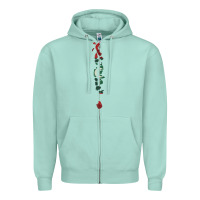Maldives Map Flag Drawing Line Art Zipper Hoodie | Teevron