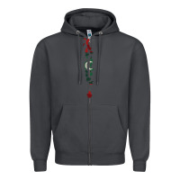 Smoke Maldives Map Flag Drawing Line Art Zipper Hoodie - linhVisuals