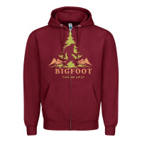 Burgundy bigfoot t  shirt bigfoot take me away t  shirt Zipper Hoodie - linhVisuals