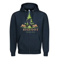 Navy bigfoot t  shirt bigfoot take me away t  shirt Zipper Hoodie - linhVisuals