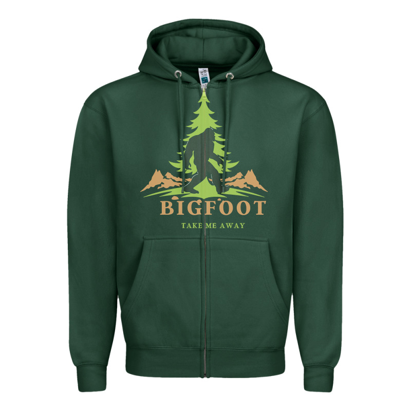 Bigfoot T  Shirt Bigfoot Take Me Away T  Shirt Zipper Hoodie by linhVisuals | Teevron