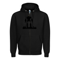 Black iron giant Zipper Hoodie - linhVisuals