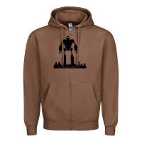 Chestnut iron giant Zipper Hoodie - linhVisuals