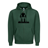 Sports Green iron giant Zipper Hoodie - linhVisuals