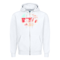 White tractor t  shirt tractor t  shirt Zipper Hoodie - linhVisuals