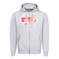 Heather Grey tractor t  shirt tractor t  shirt Zipper Hoodie - linhVisuals