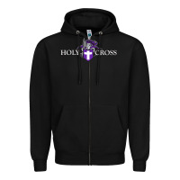 Black holy cross crusaders Zipper Hoodie - linhVisuals