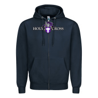Navy holy cross crusaders Zipper Hoodie - linhVisuals