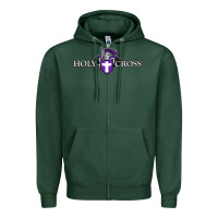 Sports Green holy cross crusaders Zipper Hoodie - linhVisuals