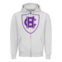 Dove Grey holy cross crusaders Zipper Hoodie - linhVisuals
