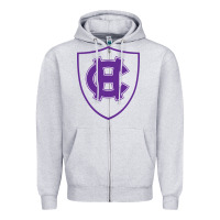 Heather Grey holy cross crusaders Zipper Hoodie - linhVisuals