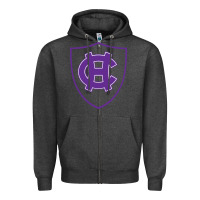 Charcoal Heather holy cross crusaders Zipper Hoodie - linhVisuals