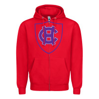 Red holy cross crusaders Zipper Hoodie - linhVisuals