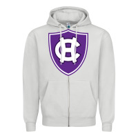 Dove Grey holy cross crusaders Zipper Hoodie - linhVisuals