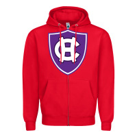 Red holy cross crusaders Zipper Hoodie - linhVisuals