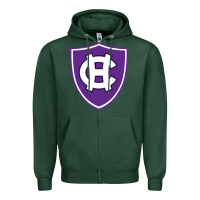 Sports Green holy cross crusaders Zipper Hoodie - linhVisuals